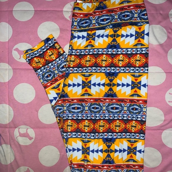 Aztec LuLaRoe Leggings. - Picture 2 of 5
